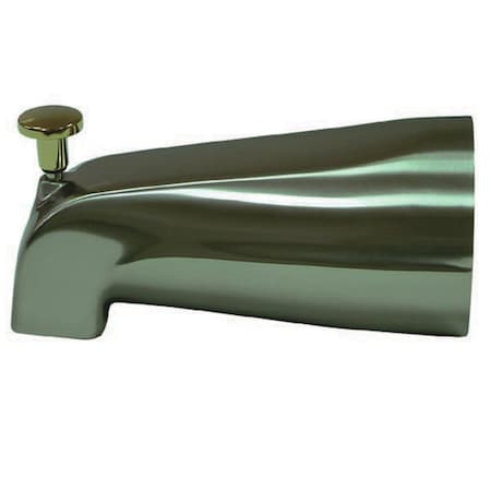 Kingston Brass 5-1/4" Zinc, Tub Spout W/Diverter, Brushed Nickel/Polished Brass K188A9